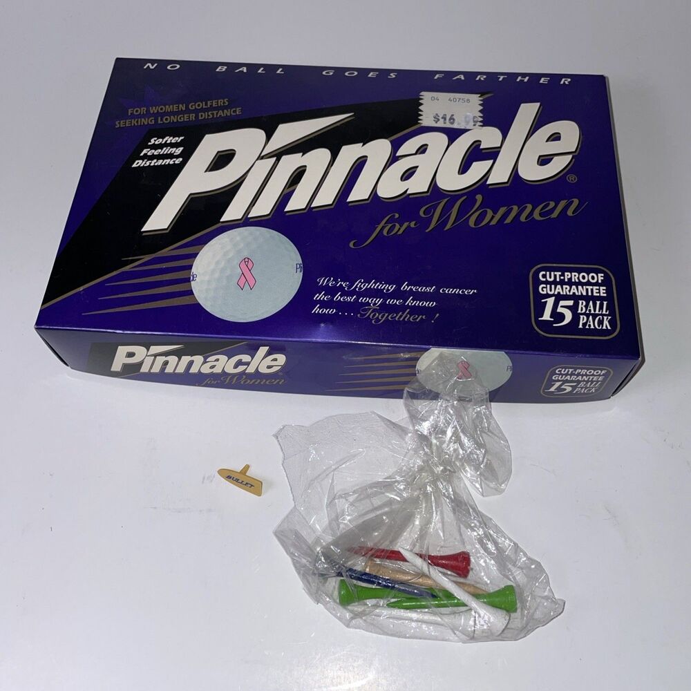 Pinnacle for Women- 15 Golf Ball Pack - Breast Cancer Awareness -